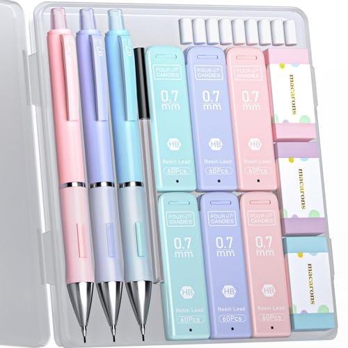 シャープペンシル 3本セット Amazon.co.jp: Four Candies パステルシャープペンシルセット かわいい